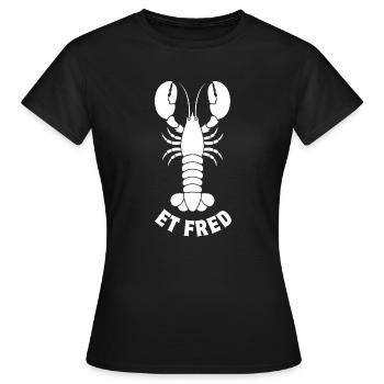 homard, langouste, crustacé - T-shirt Femme - noir - Devant - AI Model Female 172 dark (172cm)