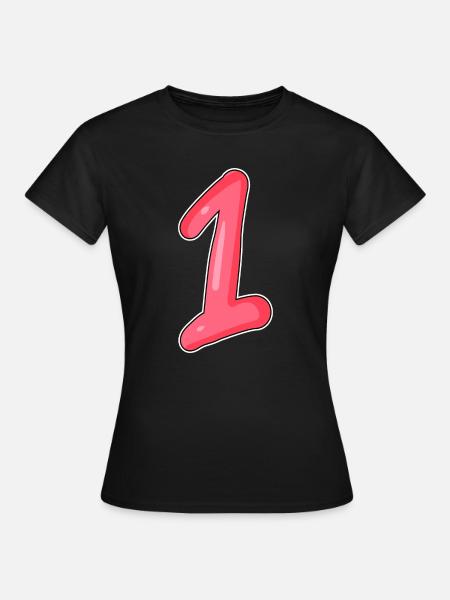1 - Frauen T-Shirt - Schwarz