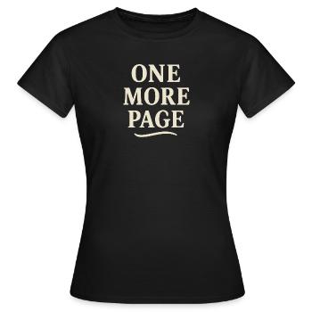 Encore une Page - T-shirt Femme - noir - Devant - AI Model Female 172 dark (172cm)
