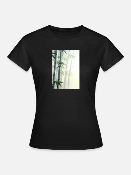 Bambus - Frauen T-Shirt - Schwarz