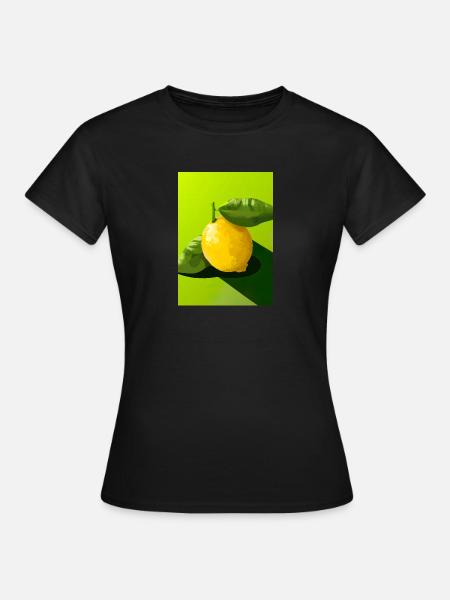 Zitrusfrüchte - Frauen T-Shirt - Schwarz