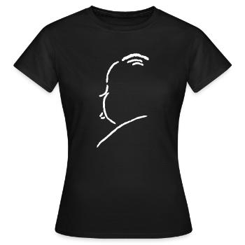 Hitchcock Unterschrift - Frauen T-Shirt - Schwarz - Vorne - AI Model Female 172 dark (172cm)