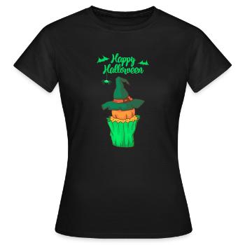 Halloween cupcake muffin cake baking sweets - Women's T-Shirt - black - Front - AI Model Female 172 dark (172cm)