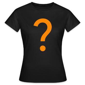 point d’interrogation - T-shirt Femme - noir - Devant - AI Model Female 172 dark (172cm)