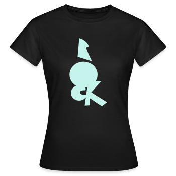 Jupe - T-shirt Femme - noir - Devant - AI Model Female 172 dark (172cm)