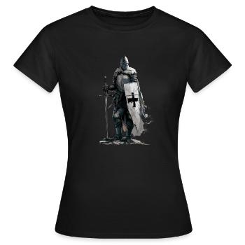 Crusader Crusader Germany Europe Jerusalem - Women's T-Shirt - black - Front - AI Model Female 172 dark (172cm)