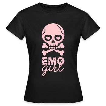 Fille emo ! - T-shirt Femme - noir - Devant - AI Model Female 172 dark (172cm)