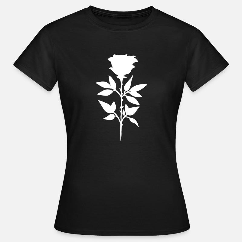 White Rose - Women's T-Shirt - black