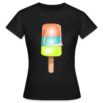 sucette glacée - T-shirt Femme - noir - Devant - AI Model Female 172 dark (172cm)