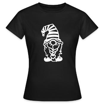 Garden dwarf - Women's T-Shirt - black - Front - AI Model Female 172 dark (172cm)