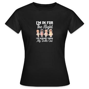 Poupée Collectionneur Plangonologue Poupée Jouets Poupée Propriétaire - T-shirt Femme - noir - Devant - AI Model Female 172 dark (172cm)