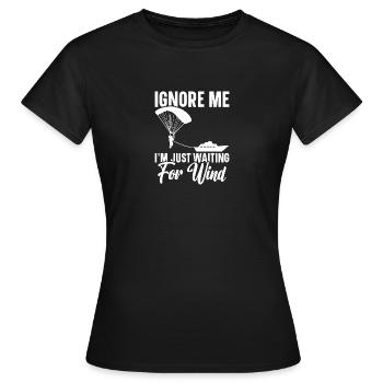 Équipement de parachute ascensionnel Parachute ascensionnel - T-shirt Femme - noir - Devant - AI Model Female 172 dark (172cm)