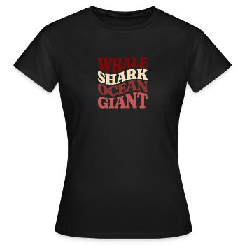 Whale Shark - Frauen T-Shirt - Schwarz - Vorne - AI Model Female 172 dark (172cm)