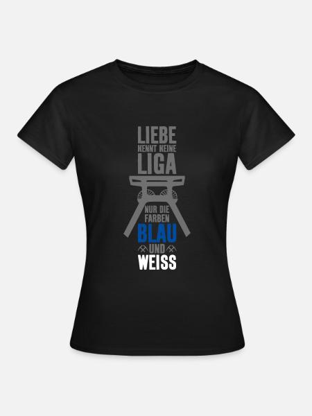 LIEBE KENNT KEINE LIGA ABSTIEG - Frauen T-Shirt - Schwarz