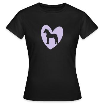 Frisian Heart2 - Women's T-Shirt - black - Front - AI Model Female 172 dark (172cm)