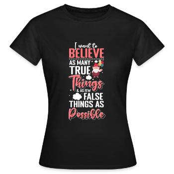 Jardinier nain nain - T-shirt Femme - noir - Devant - AI Model Female 172 dark (172cm)
