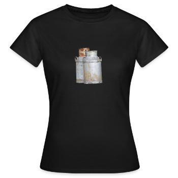 lait - T-shirt Femme - noir - Devant - AI Model Female 172 dark (172cm)