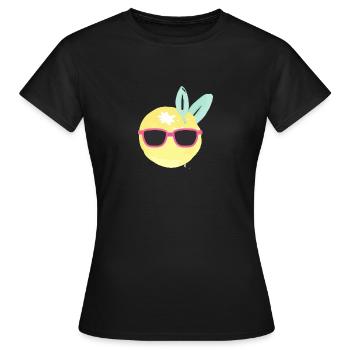 des lunettes de soleil - T-shirt Femme - noir - Devant - AI Model Female 172 dark (172cm)
