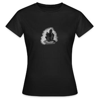 Opaque Black Crystal Transparent - Frauen T-Shirt - Schwarz - Vorne - AI Model Female 172 dark (172cm)