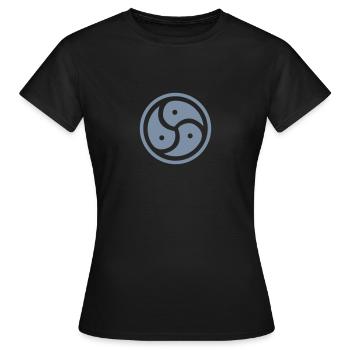 triskelis / trinity - Women's T-Shirt - black - Front - AI Model Female 172 dark (172cm)