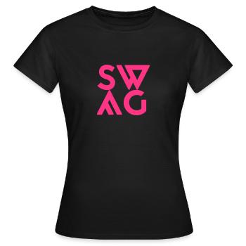 Swag - T-shirt Femme - noir - Devant - AI Model Female 172 dark (172cm)