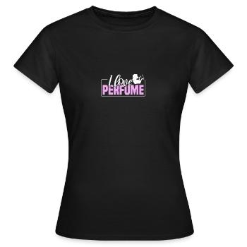 Parfüm Fragrance Perfüm Perfume Parfum Duft - T-shirt Femme - noir - Devant - AI Model Female 172 dark (172cm)