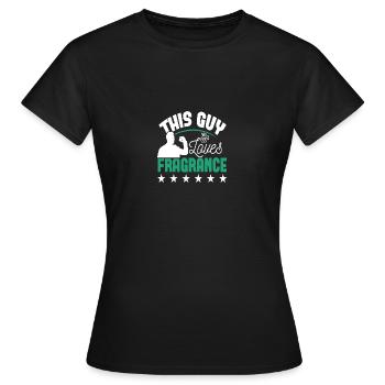 Parfüm Fragrance Perfüm Perfume Parfum Duft - T-shirt Femme - noir - Devant - AI Model Female 172 dark (172cm)