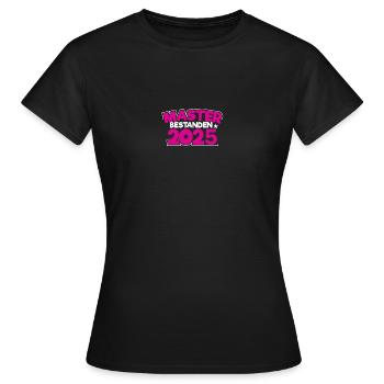 Master 2025 Diplôme de Master Graduation - T-shirt Femme - noir - Devant - AI Model Female 172 dark (172cm)