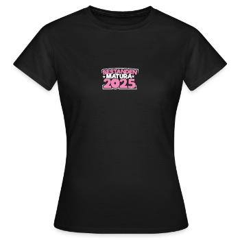 Matura 2025 Maturareise Maturafeier Maturant - Frauen T-Shirt - Schwarz - Vorne - AI Model Female 172 dark (172cm)