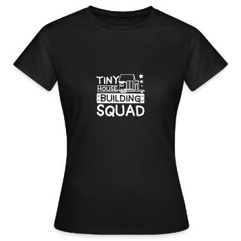 Tiny House Building Squad - Women's T-Shirt - black - Front - AI Model Female 172 dark (172cm)