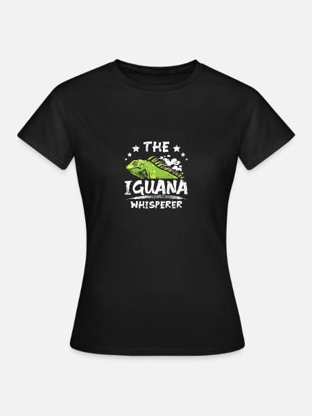 The Iguana whisperer - Frauen T-Shirt - Schwarz