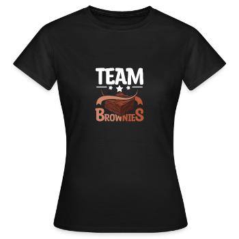 Équipe Brownies - T-shirt Femme - noir - Devant - AI Model Female 172 dark (172cm)