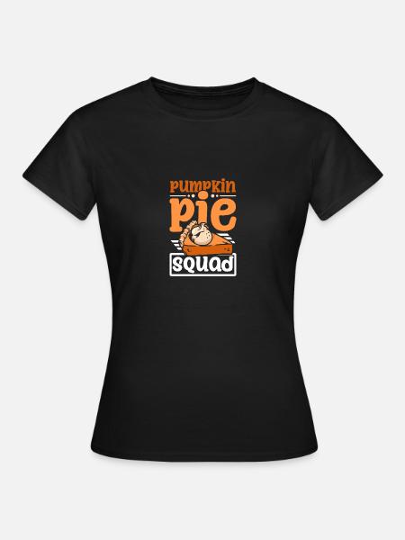 Pumpkin pie squad - Frauen T-Shirt - Schwarz