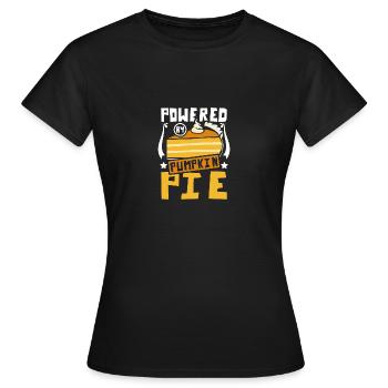 Powered by Pumpkin pie - Frauen T-Shirt - Schwarz - Vorne - AI Model Female 172 dark (172cm)