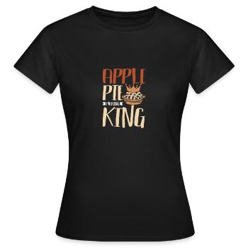 Apple pie making king - Frauen T-Shirt - Schwarz - Vorne - AI Model Female 172 dark (172cm)
