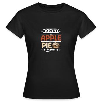 Expert Apple pie maker - Frauen T-Shirt - Schwarz - Vorne - AI Model Female 172 dark (172cm)