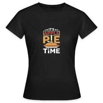 It's Apple pie time - Frauen T-Shirt - Schwarz - Vorne - AI Model Female 172 dark (172cm)