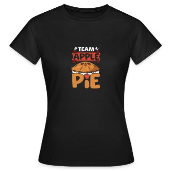 Team Apple pie - Frauen T-Shirt - Schwarz - Vorne - AI Model Female 172 dark (172cm)