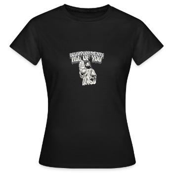 Déceptions à tous drôle Jesus Facepalm - T-shirt Femme - noir - Devant - AI Model Female 172 dark (172cm)