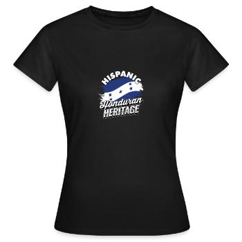 Affichage de la fierté du patrimoine hispanique hondurien, - T-shirt Femme - noir - Devant - AI Model Female 172 dark (172cm)