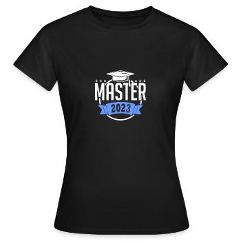 Master 2023 Graduation Graduation Uni - Women's T-Shirt - black - Front - AI Model Female 172 dark (172cm)