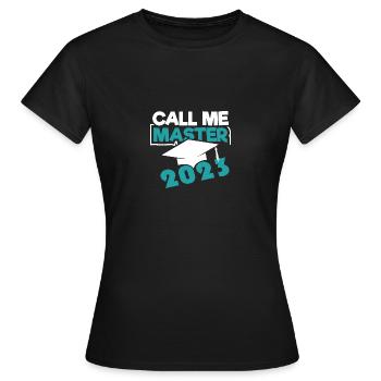 Master 2023 Graduation Graduation Uni - Women's T-Shirt - black - Front - AI Model Female 172 dark (172cm)