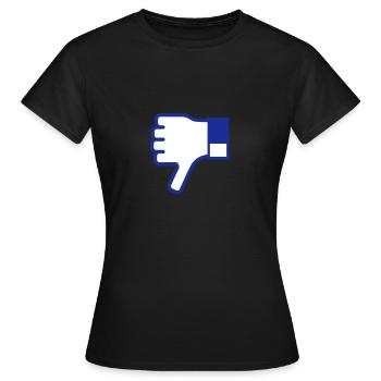 Like - Women's T-Shirt - black - Front - AI Model Female 172 dark (172cm)