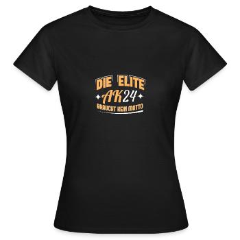 Abschlussklasse 2024 Schulabschluss Abitur Matura - Frauen T-Shirt - Schwarz - Vorne - AI Model Female 172 dark (172cm)