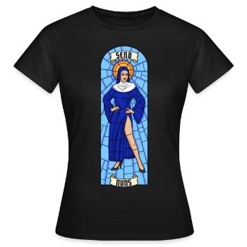 ENVOYER DES NUNES - T-shirt Femme - noir - Devant - AI Model Female 172 dark (172cm)