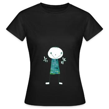 Alfred emeraude - T-shirt Femme - noir - Devant - AI Model Female 172 dark (172cm)