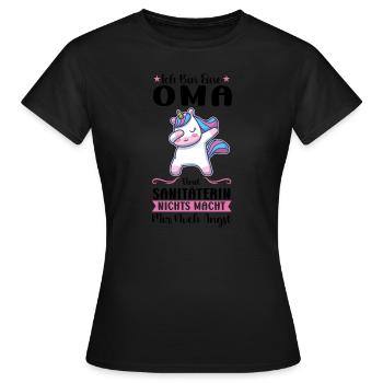Sanitäterinnen Sanitäterin Medizin Geschenk - Frauen T-Shirt - Schwarz - Vorne - AI Model Female 172 dark (172cm)