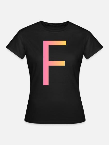 F - Frauen T-Shirt - Schwarz