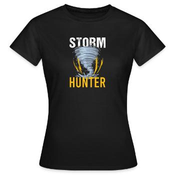 Meteorologe Wetter Meteorologie - Frauen T-Shirt - Schwarz - Vorne - AI Model Female 172 dark (172cm)