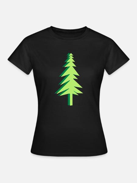 Wald - Frauen T-Shirt - Schwarz